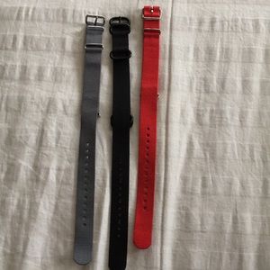 3 adjustable men’s watch bands